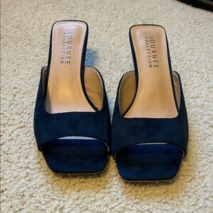 Journee Collection Deep Blue Women's Mules
